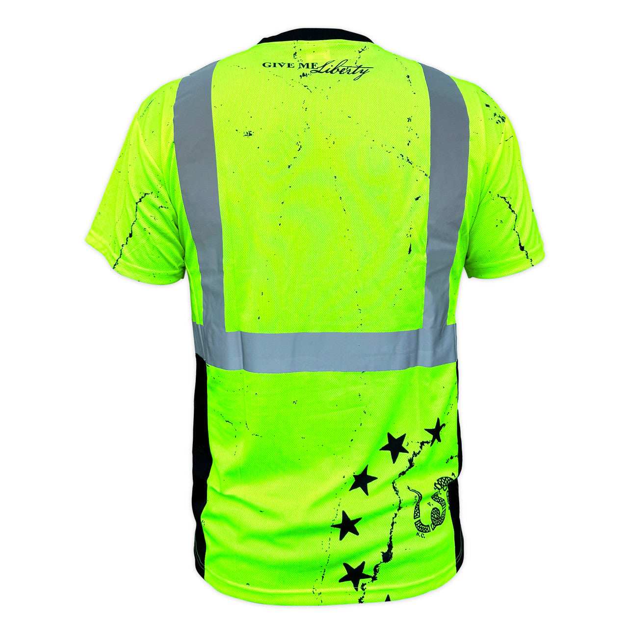 SS360º 1776 Betsy Ross Yellow Class 2 - Type-R - UPF 40 - Reflective Safety Shirt