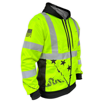 SS360º 1776 Betsy Ross Yellow Class 3 - Type-R - Safety Hoodie
