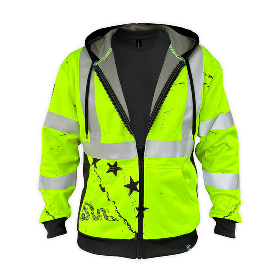 SS360º 1776 Betsy Ross Yellow Class 3 - Type-R - Safety Hoodie