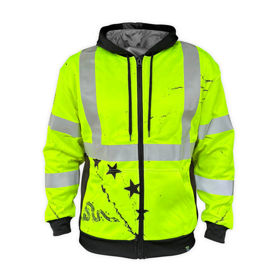 SS360º 1776 Betsy Ross Yellow Class 3 - Type-R - Safety Hoodie