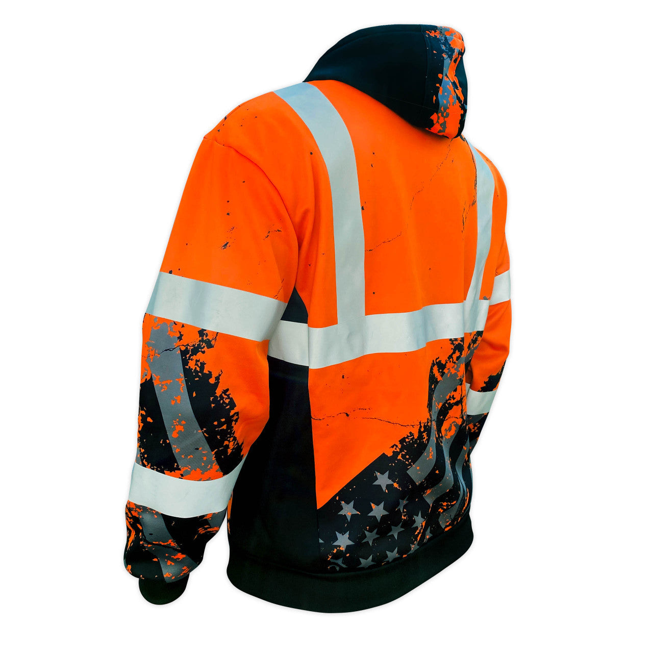 SS360º American Grit Orange (CLEARANCE) Class 3 - Type-R - Reflective Safety Hoodie