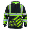 SS360º Stealth American Grit - Black - Type-O -  Reflective Safety Hoodie