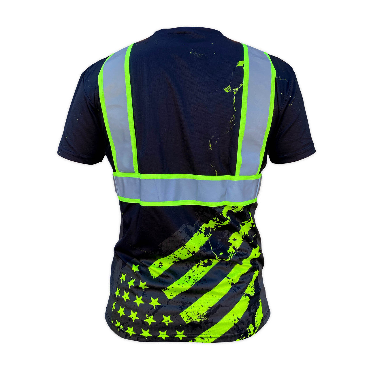 SS360º Stealth American Grit - Black - Type-O - UPF 40 - Reflective Safety Shirt