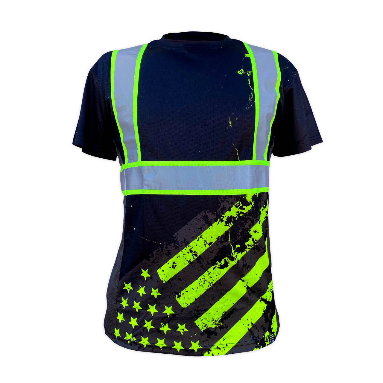 SS360º Stealth American Grit - Black - Type-O - UPF 40 - Reflective Safety Shirt