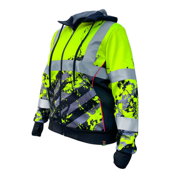 SS360º American Grit - Class 3 - Type-R - Reflective Women's Safety Hoodie