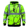 SS360° Backwoods Camo - Yellow (Safety Green) - Class 3 - Type-R - Reflective Safety Hoodie