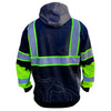 SS360º Stealth Topo - Black - Type-O - Enhanced Visibility - Reflective Safety Hoodie