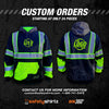SS360º Stealth Topo - Black - Type-O - Enhanced Visibility - Reflective Safety Hoodie - Custom Orders