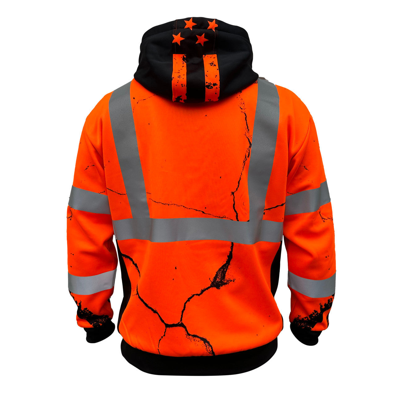 SS360º American Grit Orange Class 3 - Type-R - Reflective Safety Hoodie