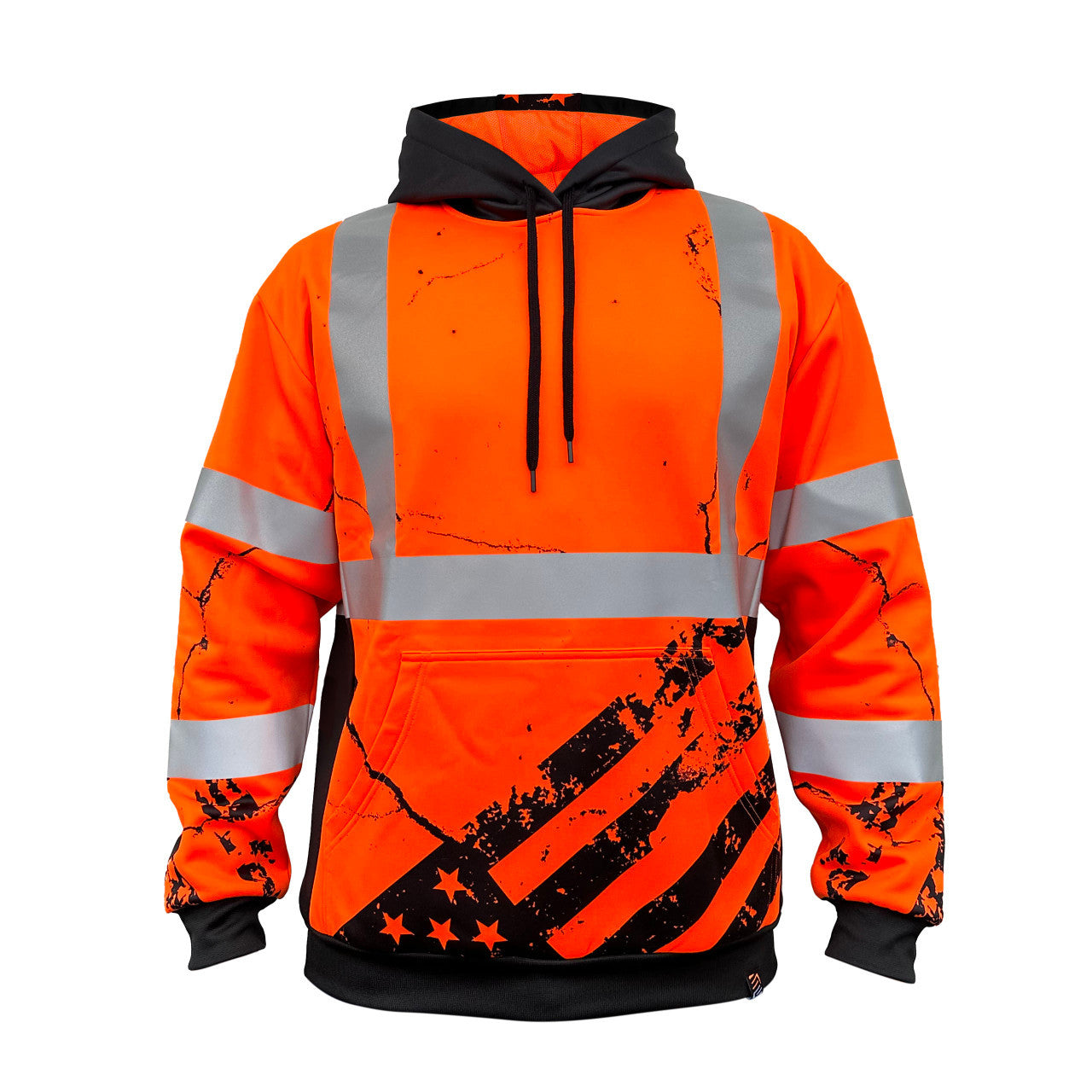 SS360º American Grit Orange Class 3 - Type-R - Reflective Safety Hoodie