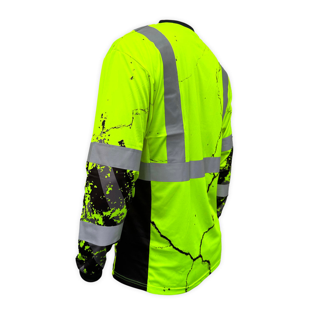 SS360º American Grit - Yellow - Class 3 - Type-R - UPF 40 - Reflective Long Sleeve Safety Shirt
