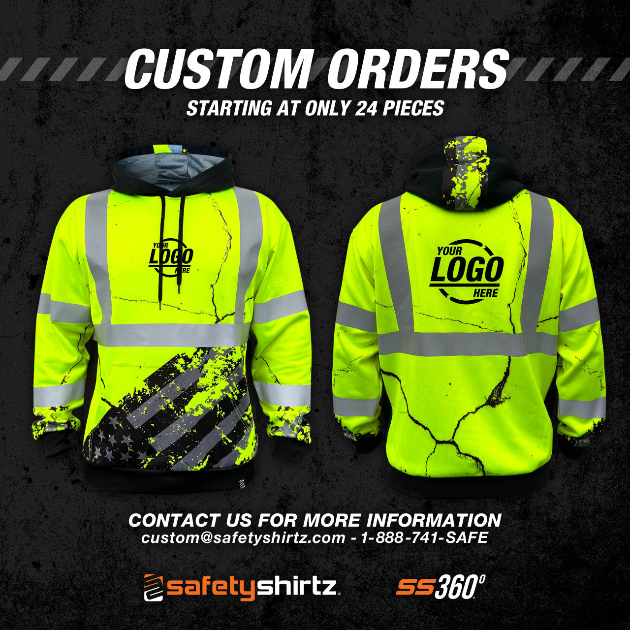 American Grit Yellow Hoodie Custom Order