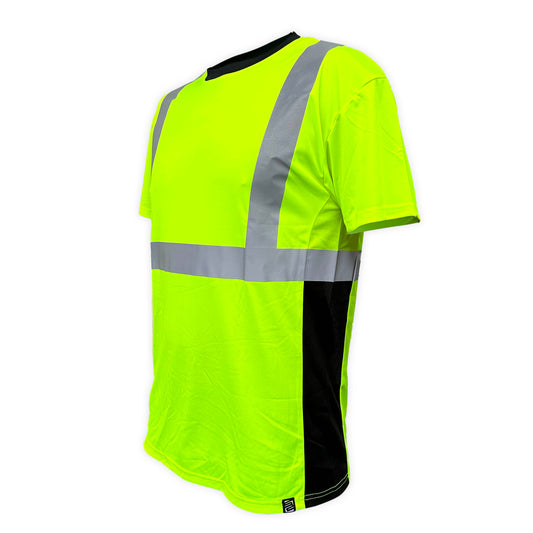 S360º Basic - Yellow (Safety Green) - Class 2 - Type-R - UPF 40 - Reflective Safety Shirt