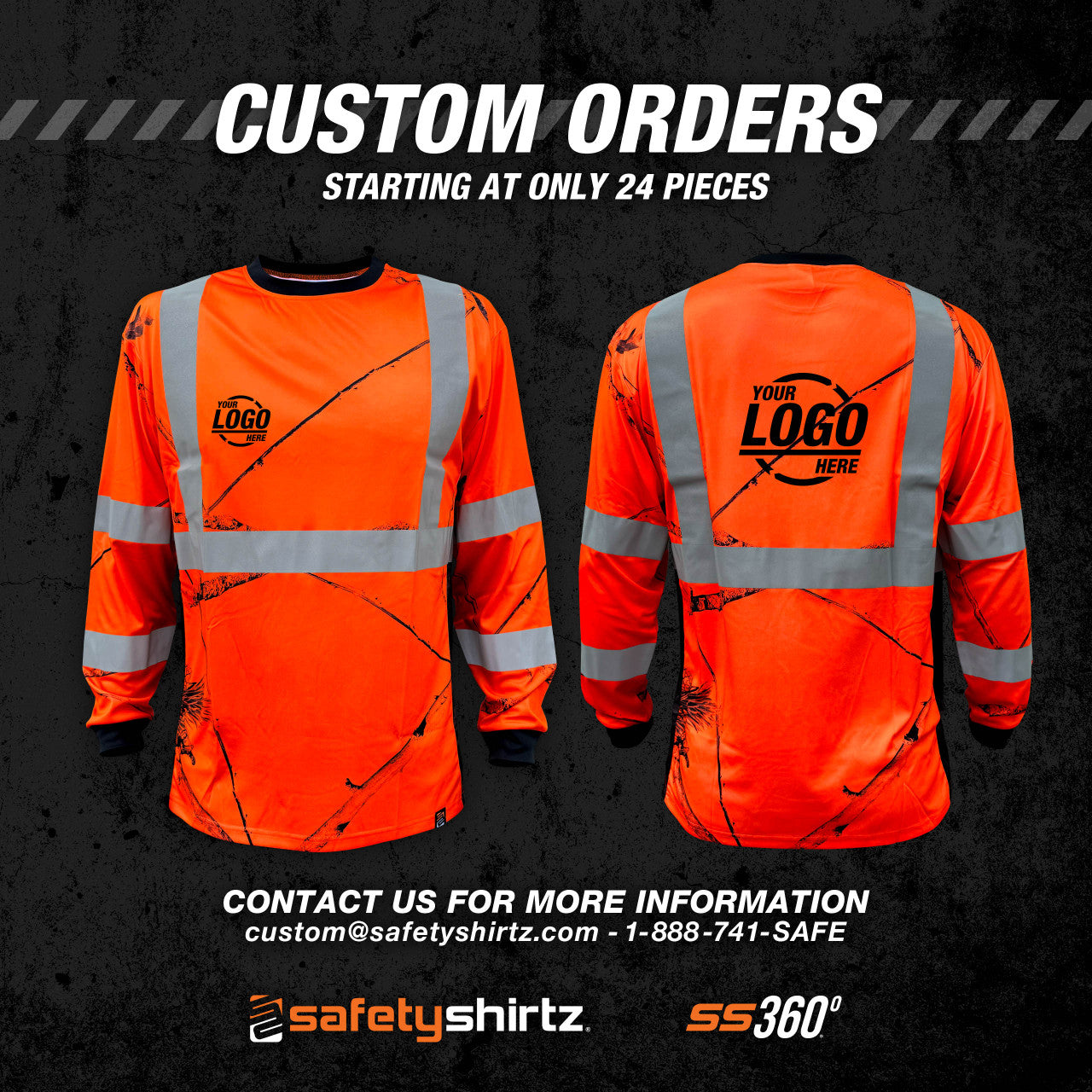 SS360º Long Sleeve Tee - Custom Order Info