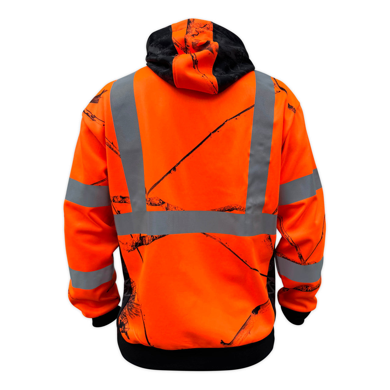 SS360º Daybreak Camo - Orange - Class 3 - Type-R - Reflective Safety Hoodie