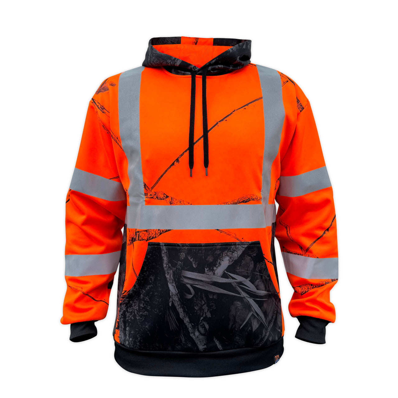 SS360º Daybreak Camo - Orange - Class 3 - Type-R - Reflective Safety Hoodie