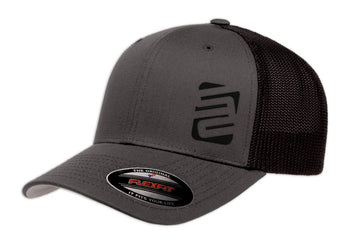 SafetyShirtz - Flexfit Trucker Hat - Dark Gray/Black