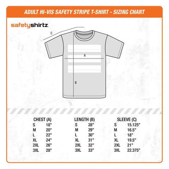 Adult Tee - Size Chart
