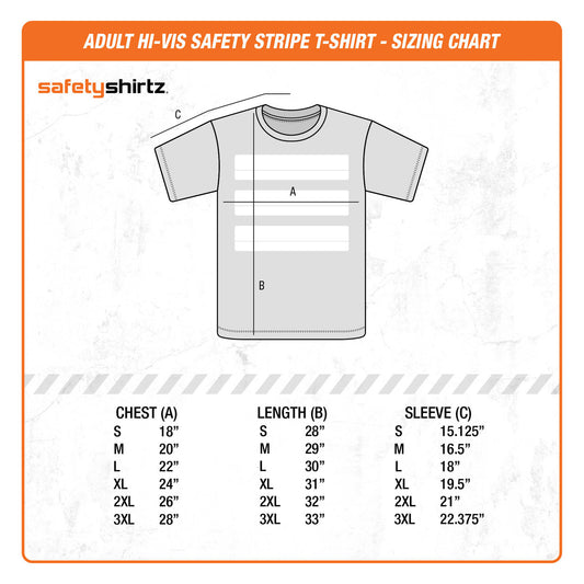 Adult Tee - Size Chart