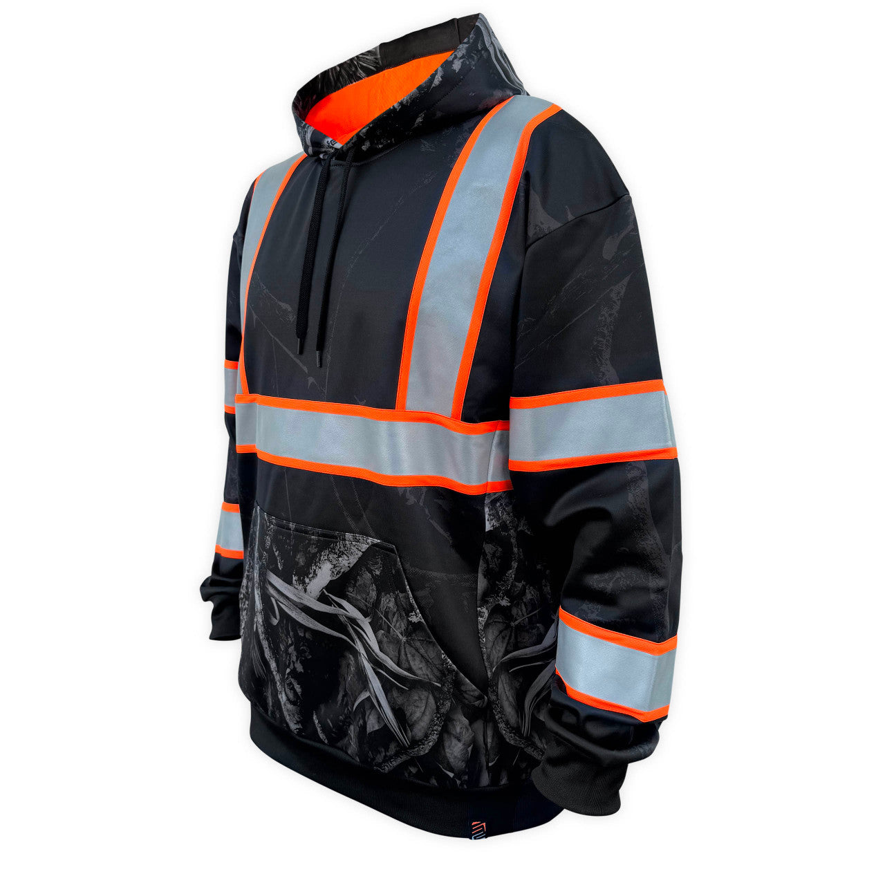 SS360º Stealth Nightfall Camo - Black - Type-O - Enhanced Visibility - Reflective Hoodie