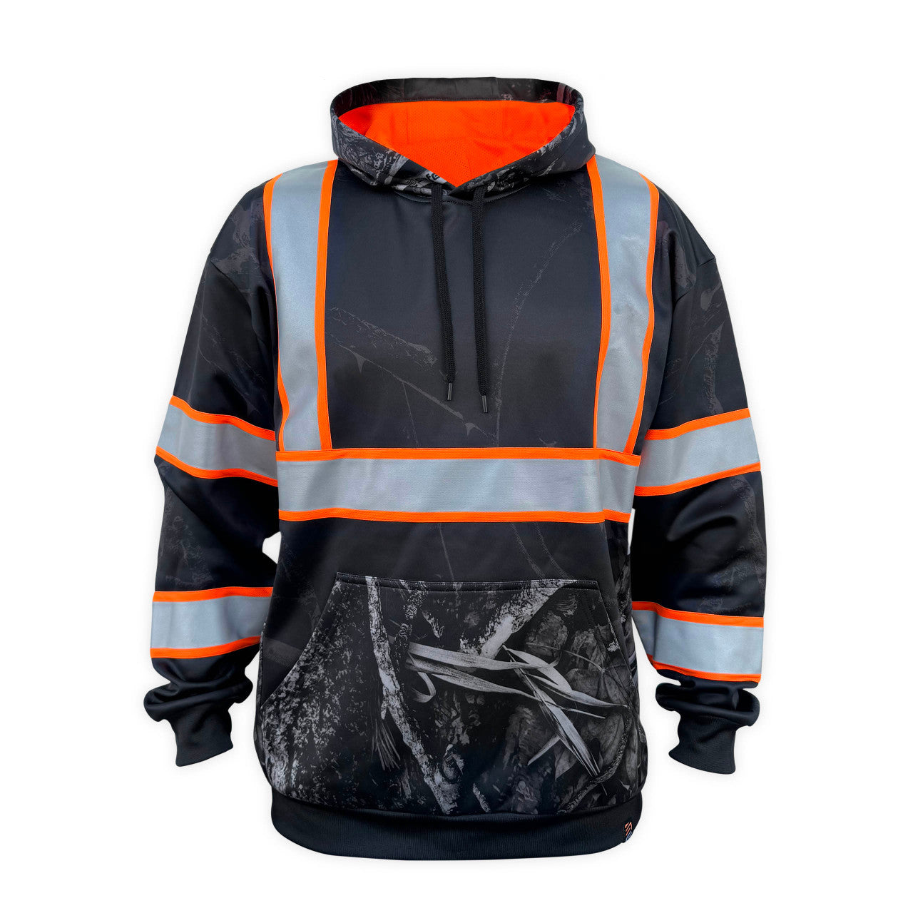 SS360º Stealth Nightfall Camo - Black - Type-O - Enhanced Visibility - Reflective Hoodie