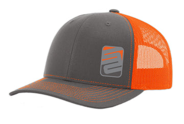 SS Richardson Snapback Hat - Charcoal/Florescent Orange