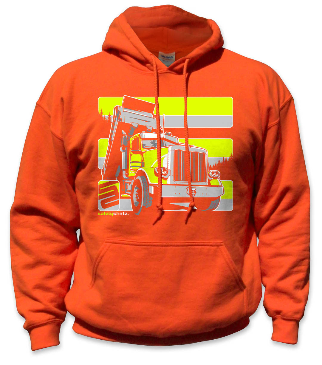 Dump Truck Safety Hoodie - Yellow/Orange