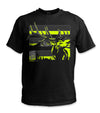 Elk Hi-Vis Safety Stripe Shirt - Neon Yellow/Gray/Reflective/Black