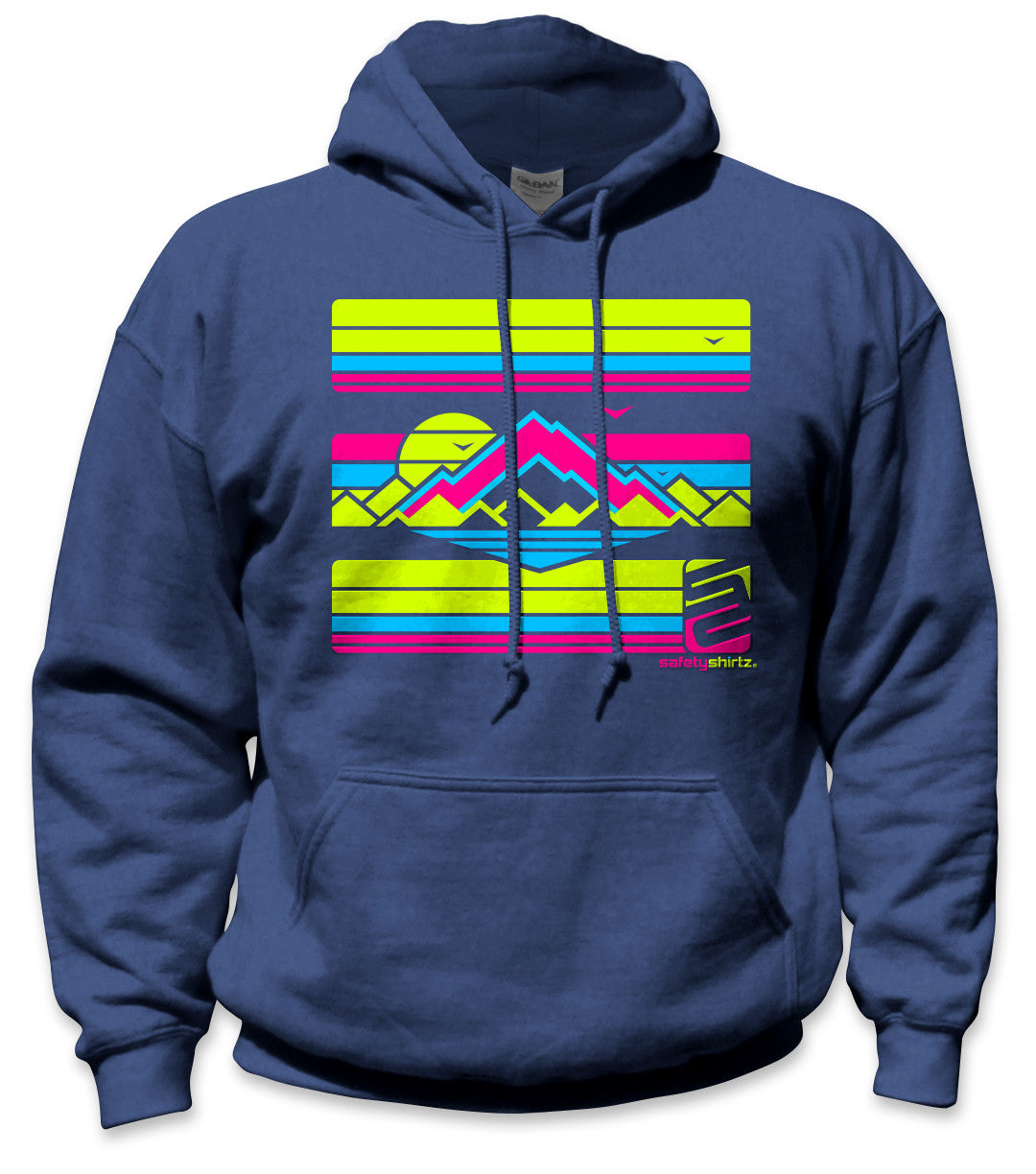 High Country Safety Hoodie - Yellow/Pink/Blue