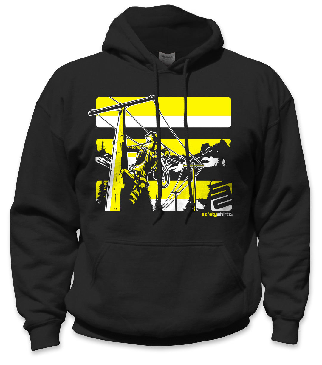 Lineman Safety Hoodie - Yellow/Black
