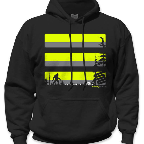 Sasquatch Safety Hoodie - Yellow/Dark Gray/Black