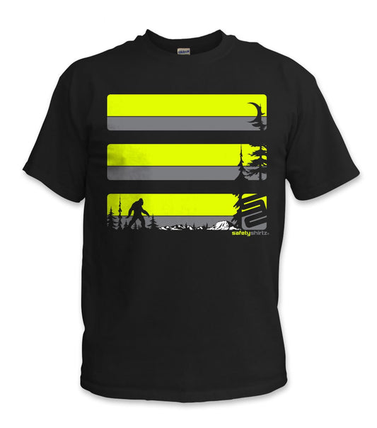 Sasquatch Safety Shirt - Yellow/Dark Gray/Black