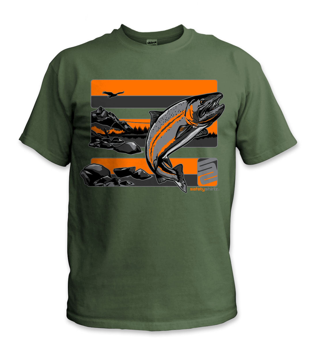 Steelhead Safety Shirt - Orange/Reflective/Green
