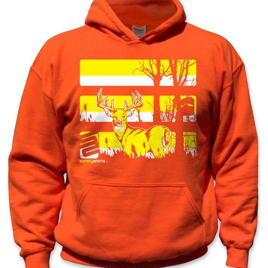 Youth Buck Safety Hoodie - Yellow/Orange