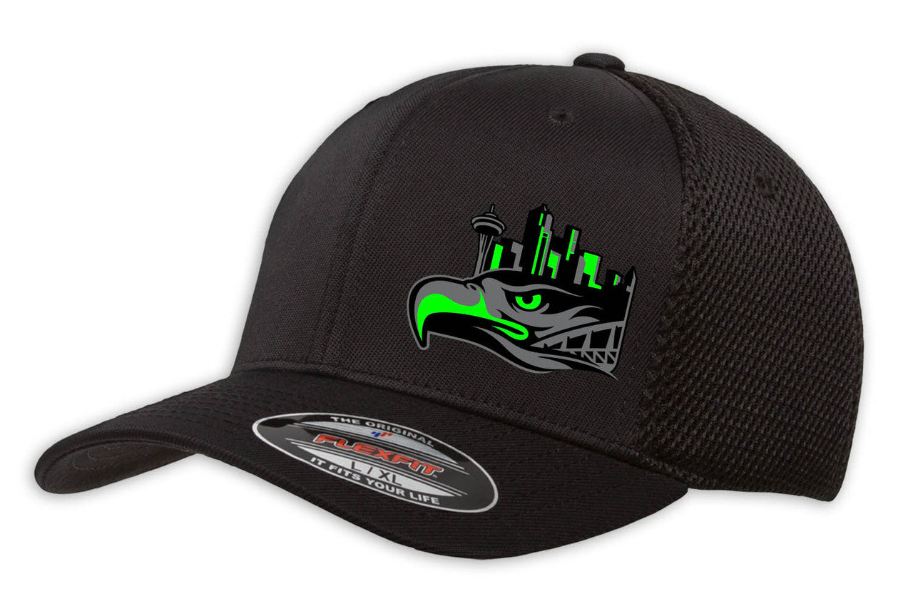 Seattle Stealth Black - Flexfit Hat