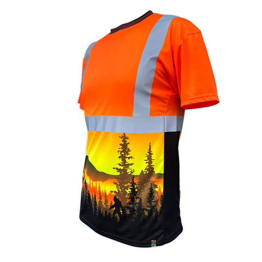 SS360º Wildland Sasquatch - Orange - Class 2 - Type-R - UPF 40 - Reflective Safety Shirt