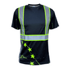 SS360º Stealth 1776 Betsy Ross - Black - Type-O - UPF 40 - Enhanced Visibility - Reflective Safety Shirt