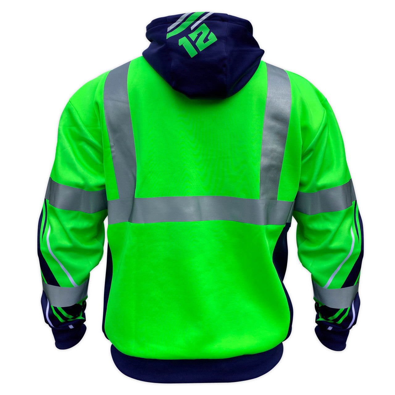 SS360º 12 Seattle - Green - Class 3 - Type-R - Reflective Safety Hoodie