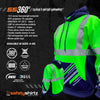 SS360º 12 Seattle - Green - Class 3 - Type-R - Reflective Safety Hoodie - Product Features