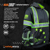 SS360º Stealth 1776 Betsy Ross - Black - Enhanced Visibility - Reflective Safety Hoodie
