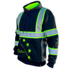 SS 360º Stealth 1776 Betsy Ross LIGHTWEIGHT - Black - Enhanced Visibility - Reflective Safety Hoodie