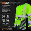 SS360º American Grit - Yellow - Class 3 - Type-R - UPF 40 - Reflective Long Sleeve Safety Shirt - Product Features