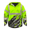 SS360º American Grit - Yellow - Class 3 - Type-R - Reflective Waterproof Safety Rain Jacket