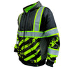 SS360º Stealth American Grit Zip-Up - Black - Type-O Reflective Safety Hoodie