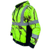 SS360° Backwoods Camo Zip-Up - Yellow - Class 3 - Type-R - Reflective Safety Hoodie