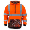 SS360º Deepwood Camo - Orange - Class 3 - Type-R - Reflective Safety Hoodie