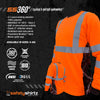 SS360º Deepwoods Camo Long Sleeve - Orange - Class 3 - Type-R - UPF 40 - Reflective Safety Shirt - Product Features