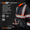 SS360º Stealth Nightfall Camo - Black - Type-O - Enhanced Visibility - Reflective Safety Hoodie