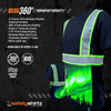 SS360º Northern Lights - Black - UPF 40 - Enhanced Visibility - Reflective Safety Shirt