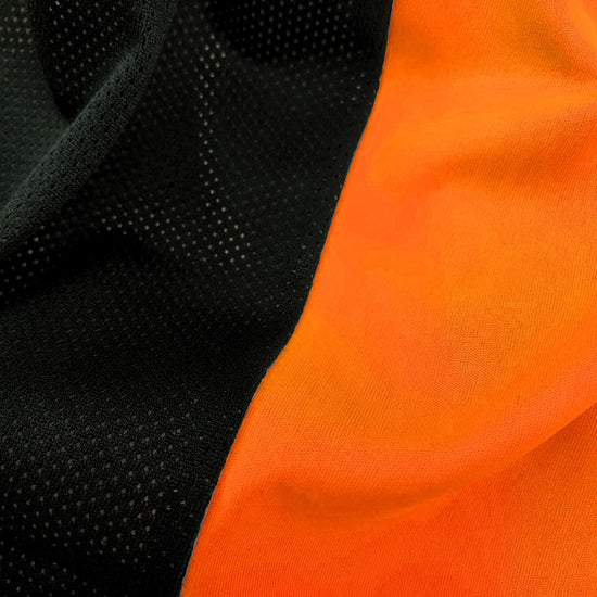 SS360º Wildland Sasquatch - Orange - Class 2 - Type-R - UPF 40 - Reflective Safety Shirt - Close-Up